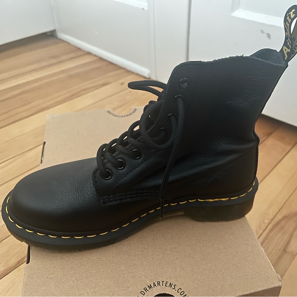 Virgina Doc Martin Boots -  black soft leather